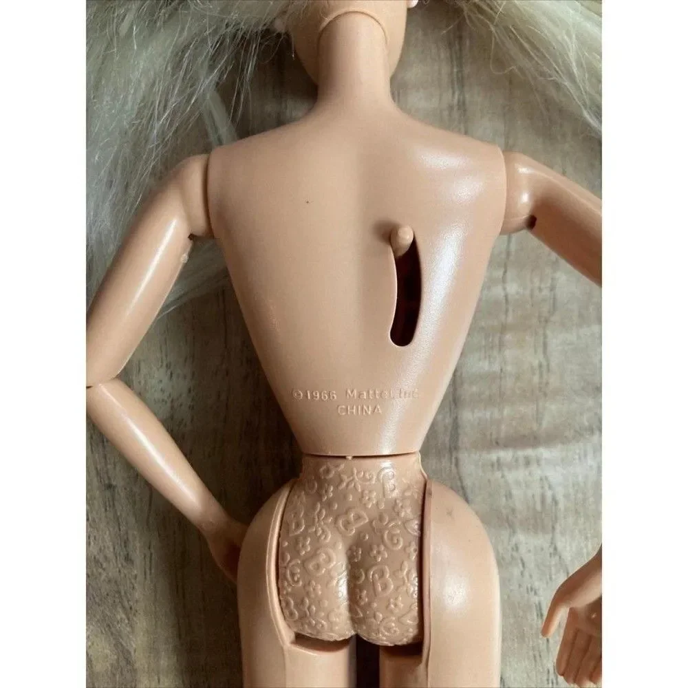 Mattel Barbie Doll 1998 Vintage Nude Lever on Back Moving Arms Articulated Arms